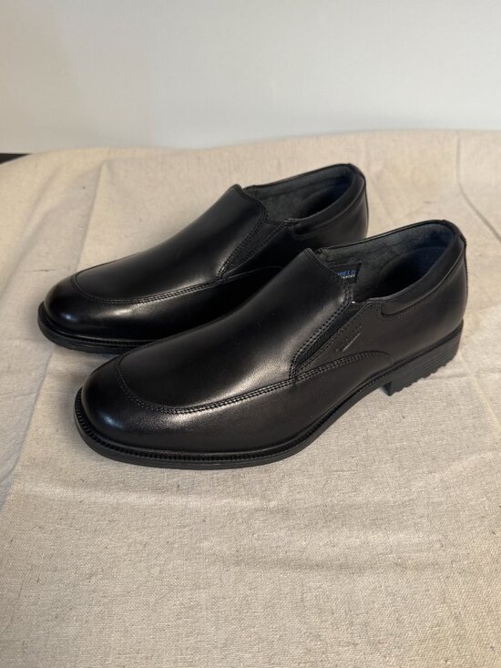 Men\'s 10 Rockport Black Lead the Pack Waterproof Slip On Shoes A12925 Loafers main image 5